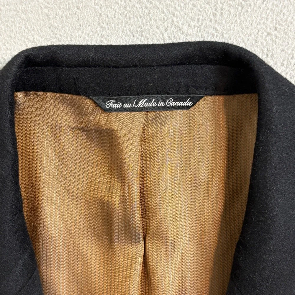 Garmany Loro Piana 100% Cashmere Blazer Mens Black 2 Button Sport Coat 48 R